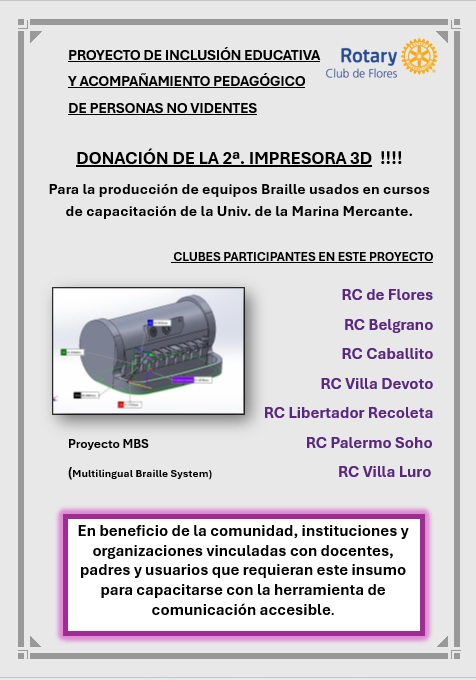 Proyecto de inclusion educativa y acompañamiento pedagogico de personas no videntes.